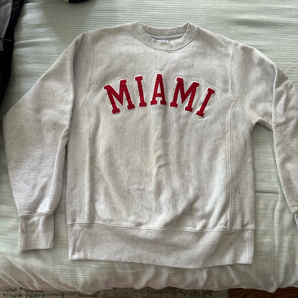 Champion Gray Miami University Sweatshirt